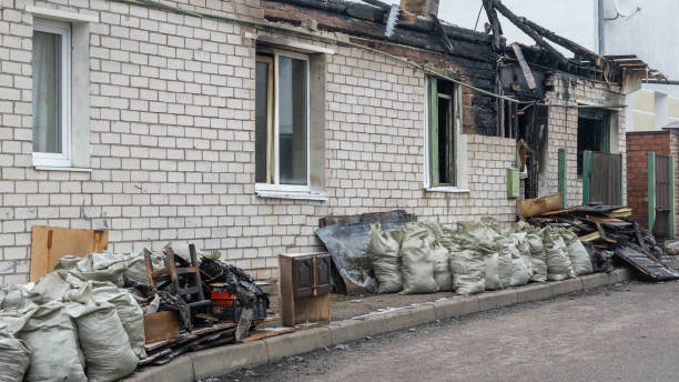 Professional Fire Damage Repair technician working in Richmond, VA